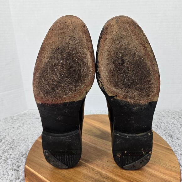 Salvatore Ferragamo Mens 9D Black Leather Office Daily Cap Toe Oxford Dress Shoe main image 12